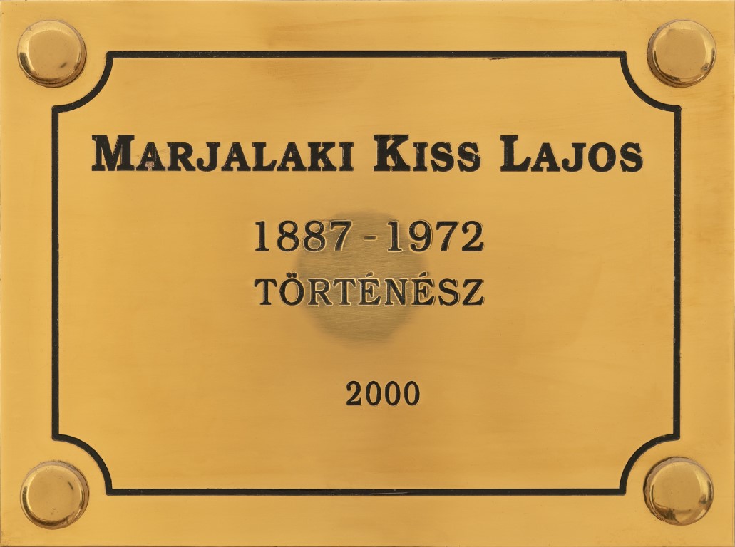 Marjalaki Kiss Lajos tábla
