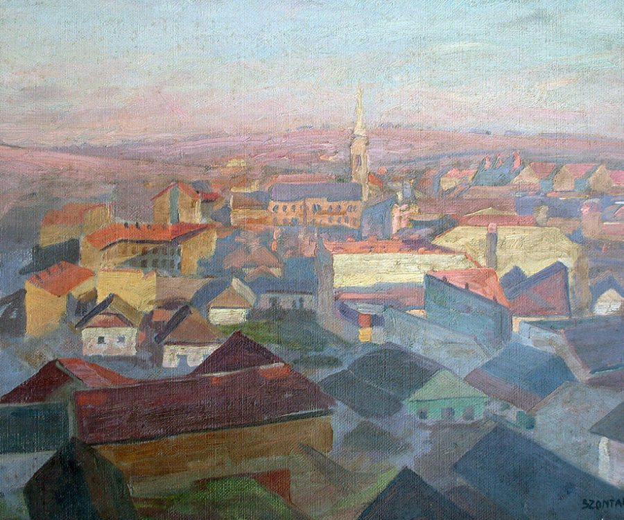 Szontagh Tibor: Miskolci látkép, 1920-1930 között